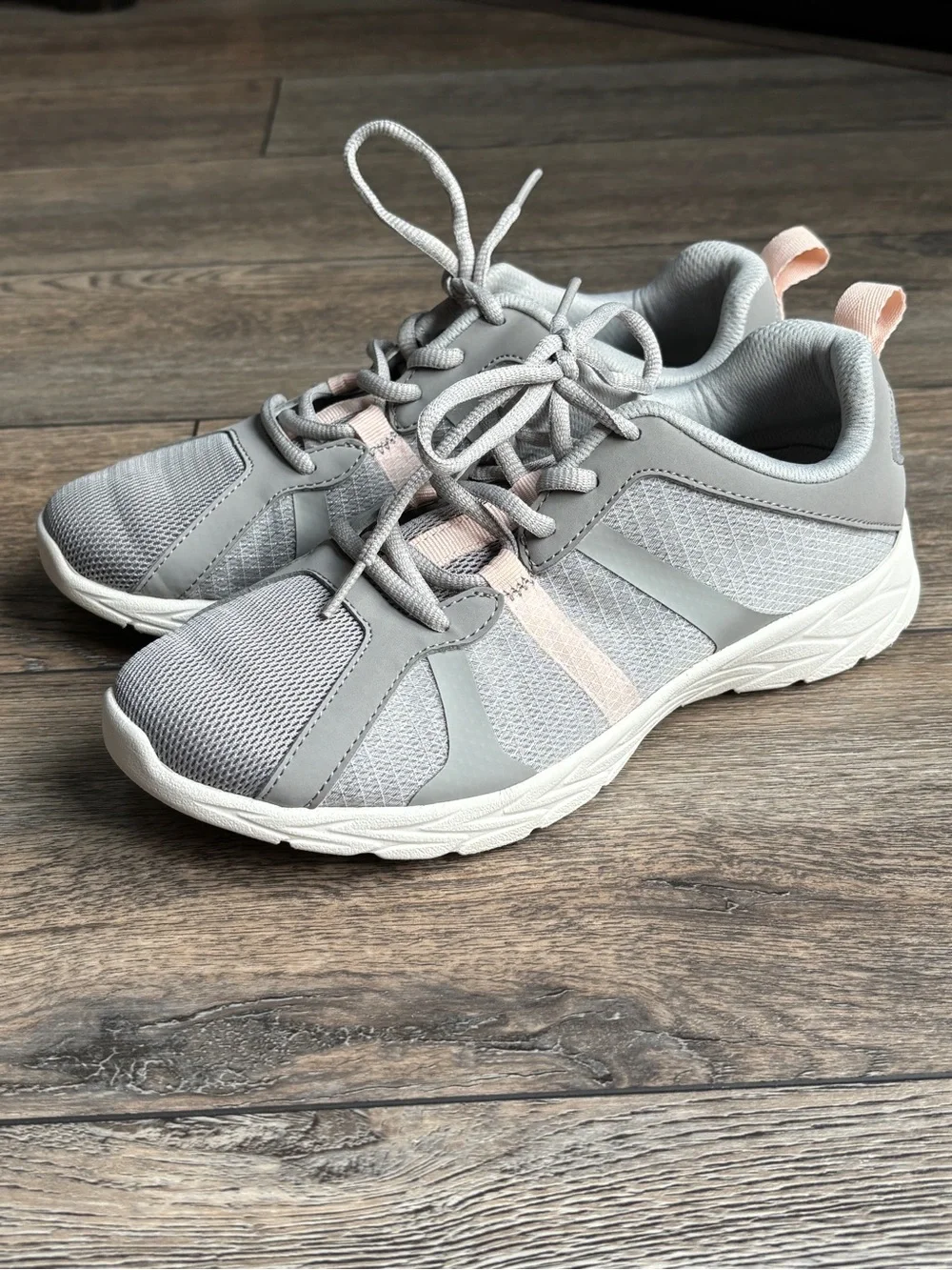 Vionic Brisk Radiant Gray Pink Orthopedic Comfort Supportive Sneakers Sz 7.5